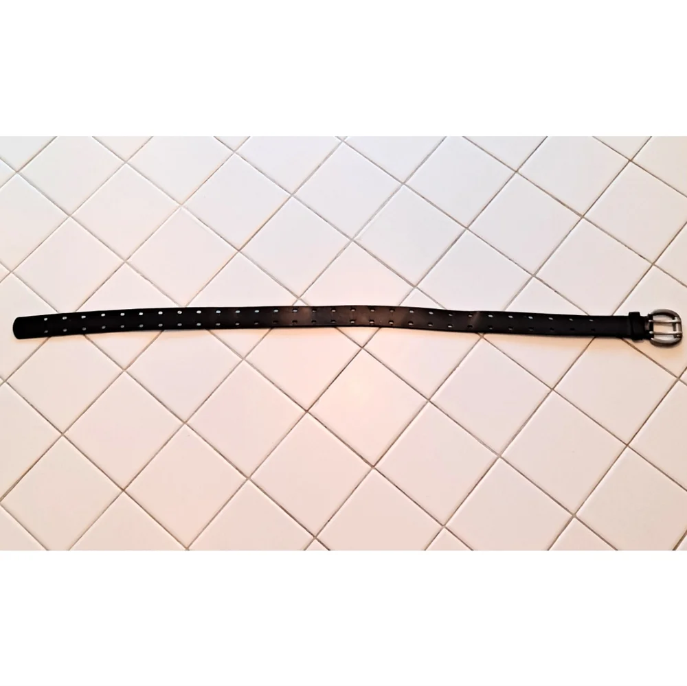 Dark brown leather belt adjustable travel men’s summer party winter casual sport